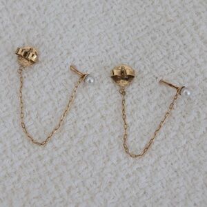 Bow and Brooklyn Ball and Chain earrings